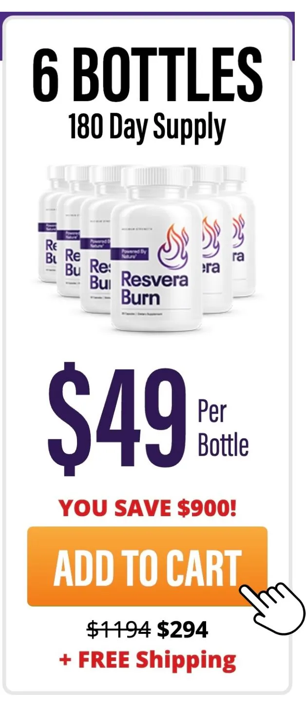Resvera Burn 6 bottles